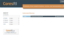Tablet Screenshot of coresri.org